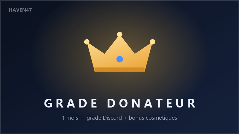 Grade Donateur [1 mois]
